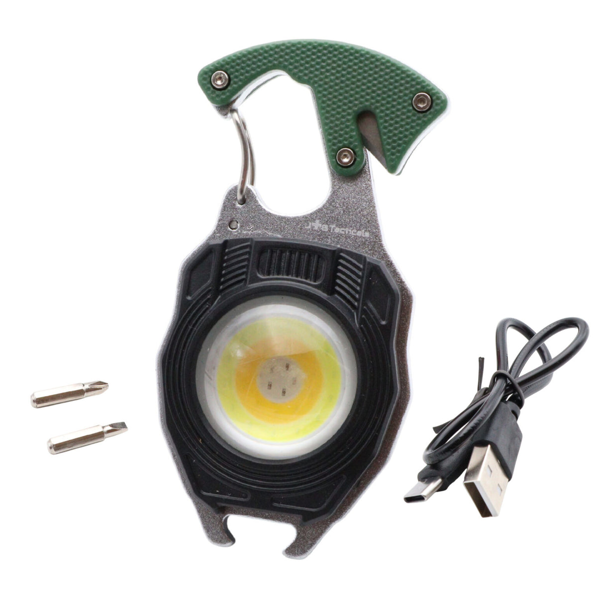 JB Tacticals EDC Green 8in1 keychain - COB JB-01