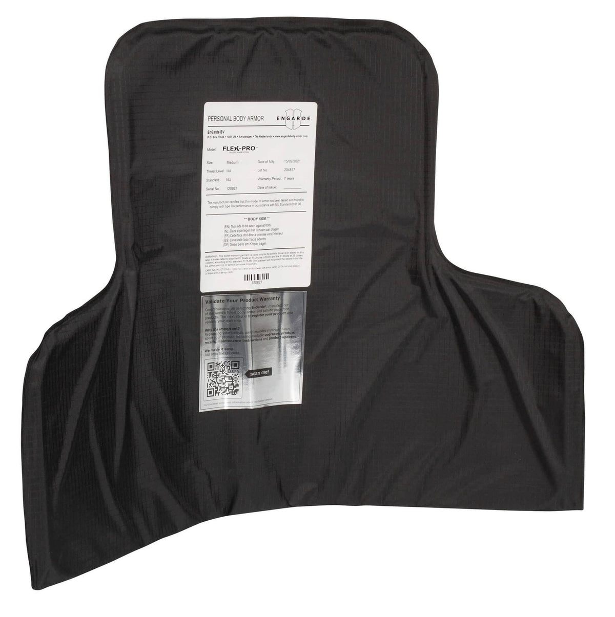 EnGarde T-SHIRT FLEX-PRO-IIIA bruņu veste Black