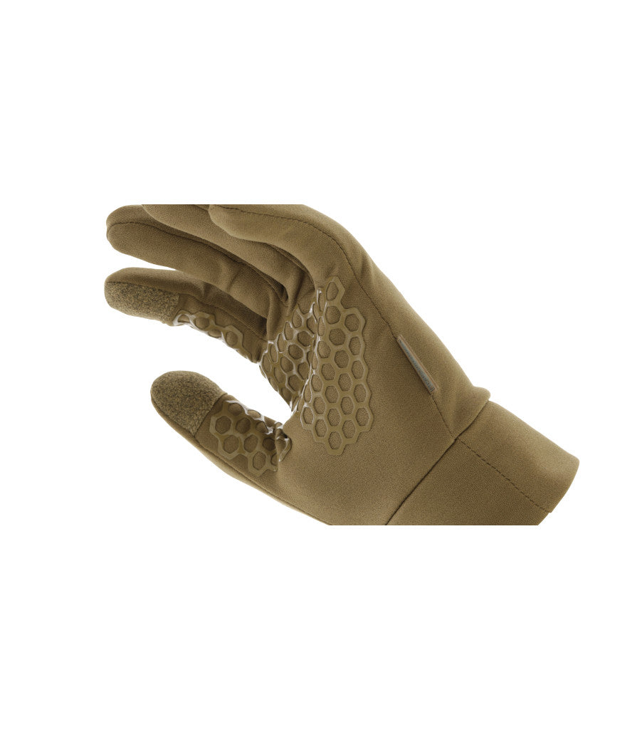 Ziemas cimdi Mechanix Wear ColdWork Base Layer Coyote