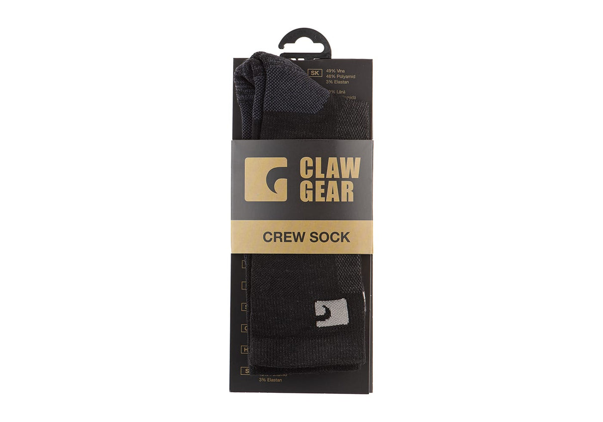 CLAWGEAR Merino Crew Socks Black Socks