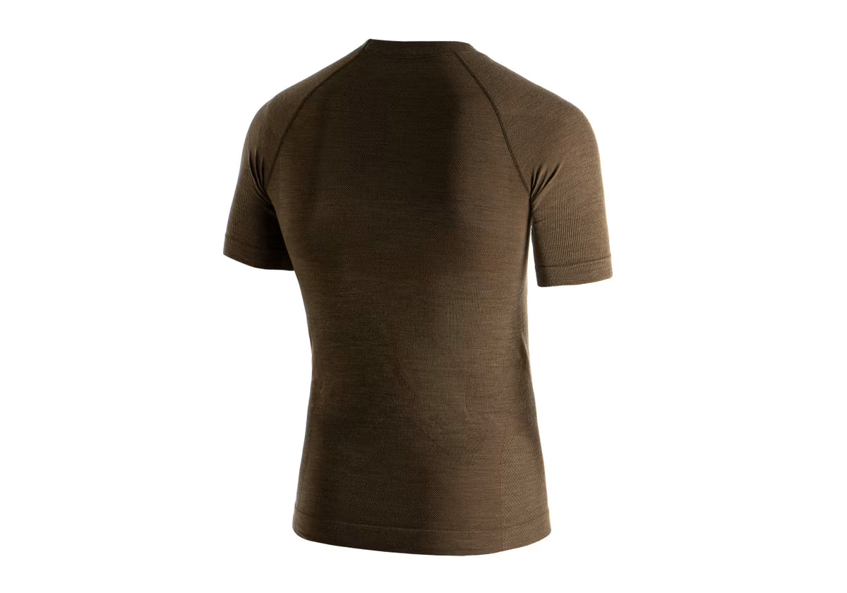 Termoveļas krekls (īsām piedurknēm) Merino Seamless Shirt SS Stonegrey Olive — attēls 2