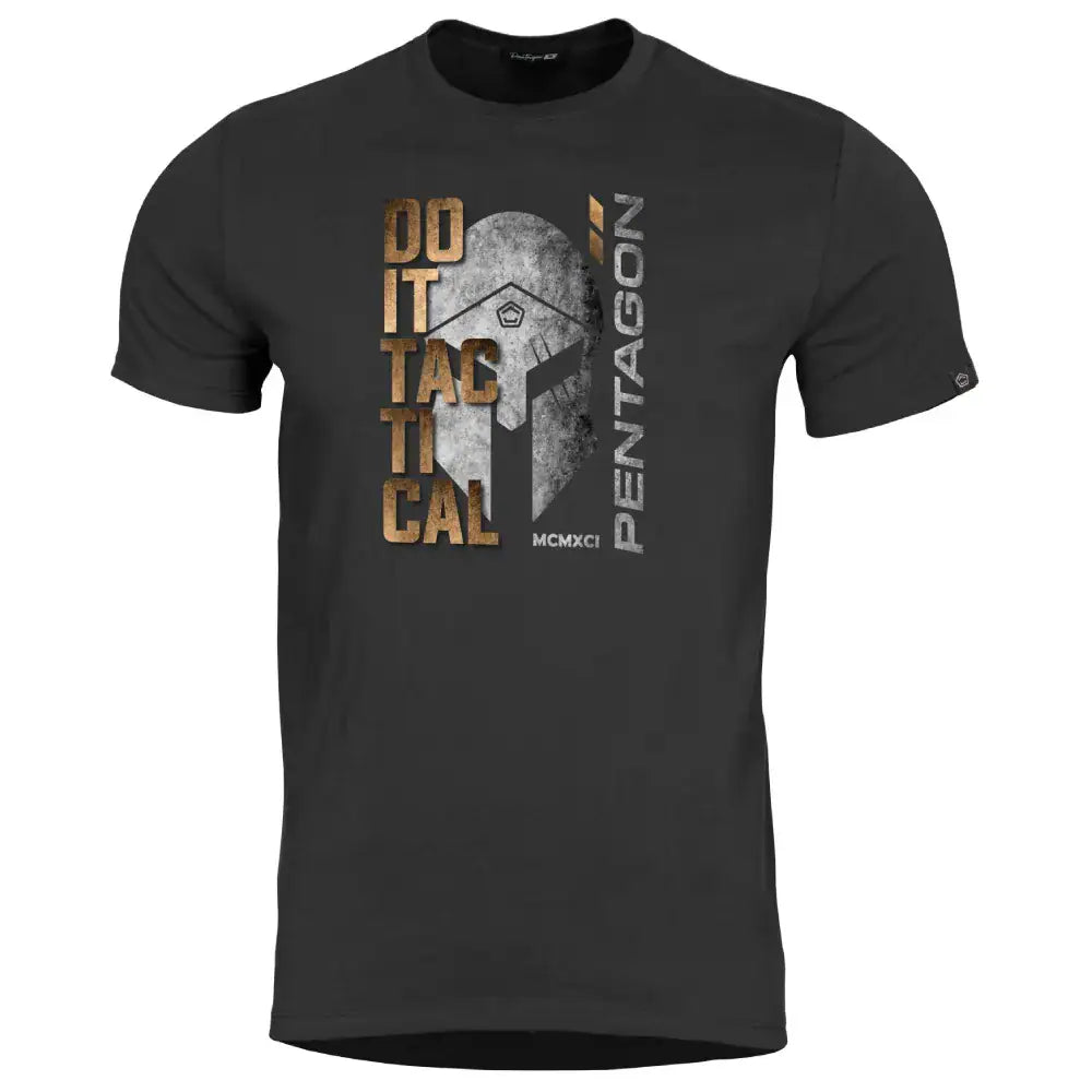 Pentagon T-krekls – AGERON DO IT TACTICAL – melns