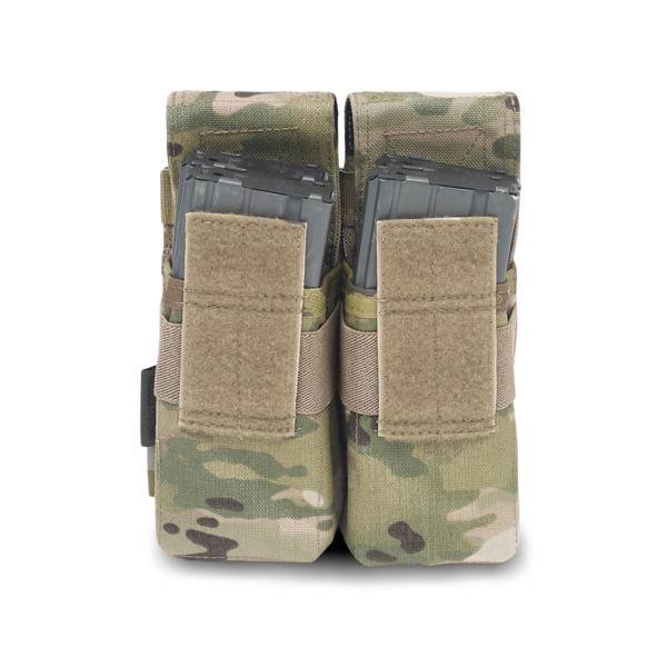Aptversoma WAS Double M4 5.56mm Mag Pouch/Non Slip Retention Multicam