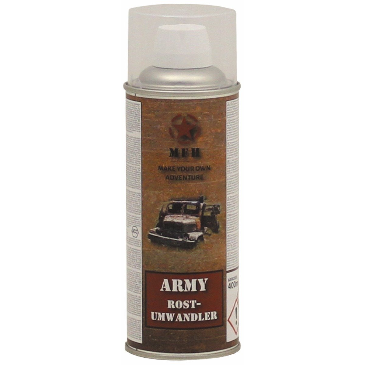 Krāsas Baloniņš (rūsas pārveidotājs/noņēmējs) Army Spray Rust Converter 400 ml