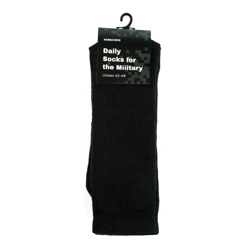Militārās zeķes Daily Socks for Military KARMASOCK Black