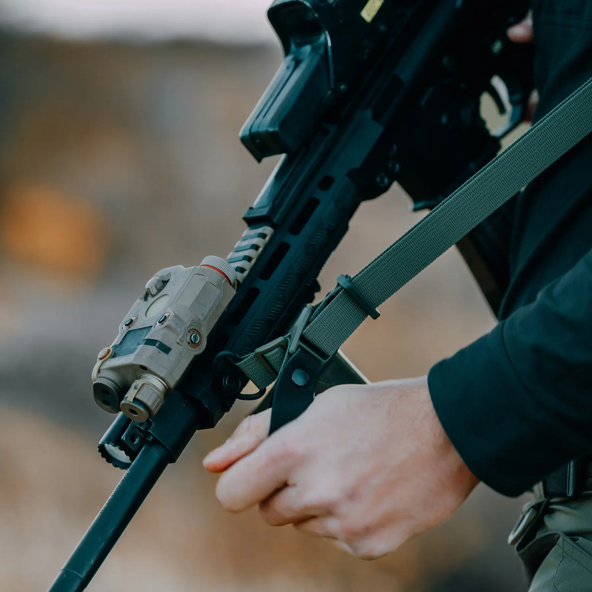 Divu Punktu Ieroču Siksna RAGNAROK Katana Ar Karabīni Ranger Green — attēls 7