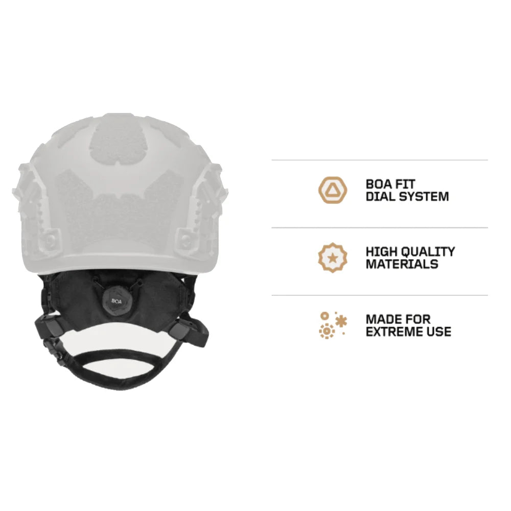 Ķiveres iekāres sistēma PGD Helmet Dial Retention System, OD Green — attēls 2