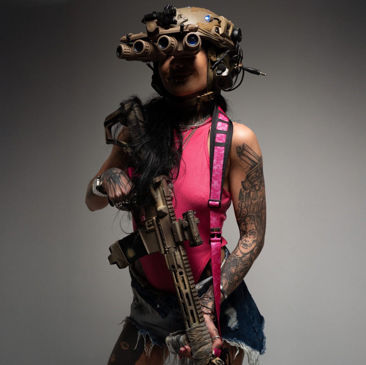 RAGNAROK PINK FURY Viena/Divu punktu ieroča siksna Limited Edition — attēls 3