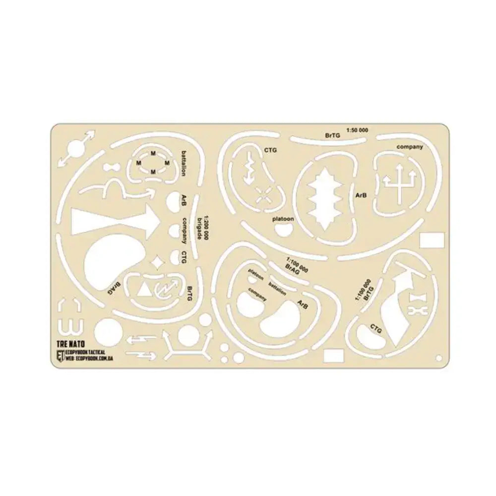 M-Tac Ecopybook Tactical ruler Echelons NATO