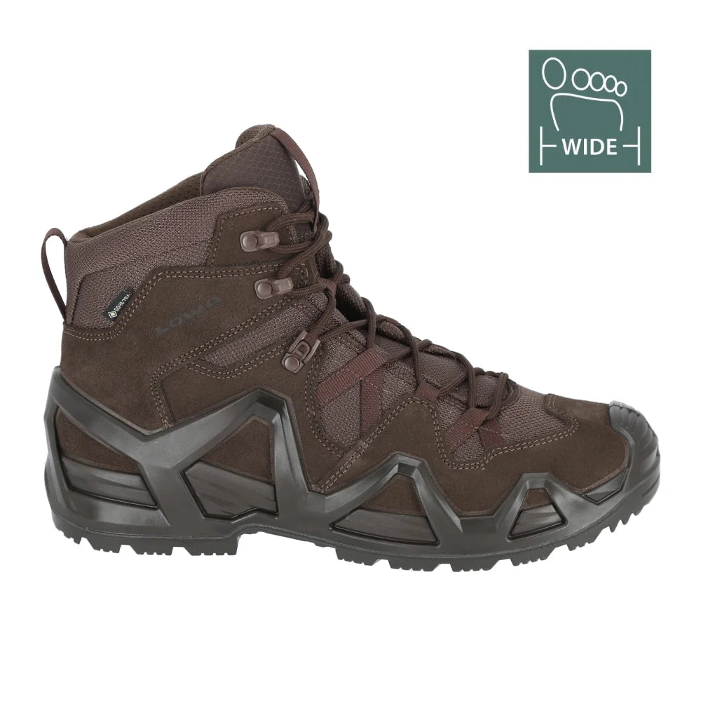 LOWA Zephyr MK2 GTX MID Wide taktiskie zābaki – Dark Brown – papildu skats 2