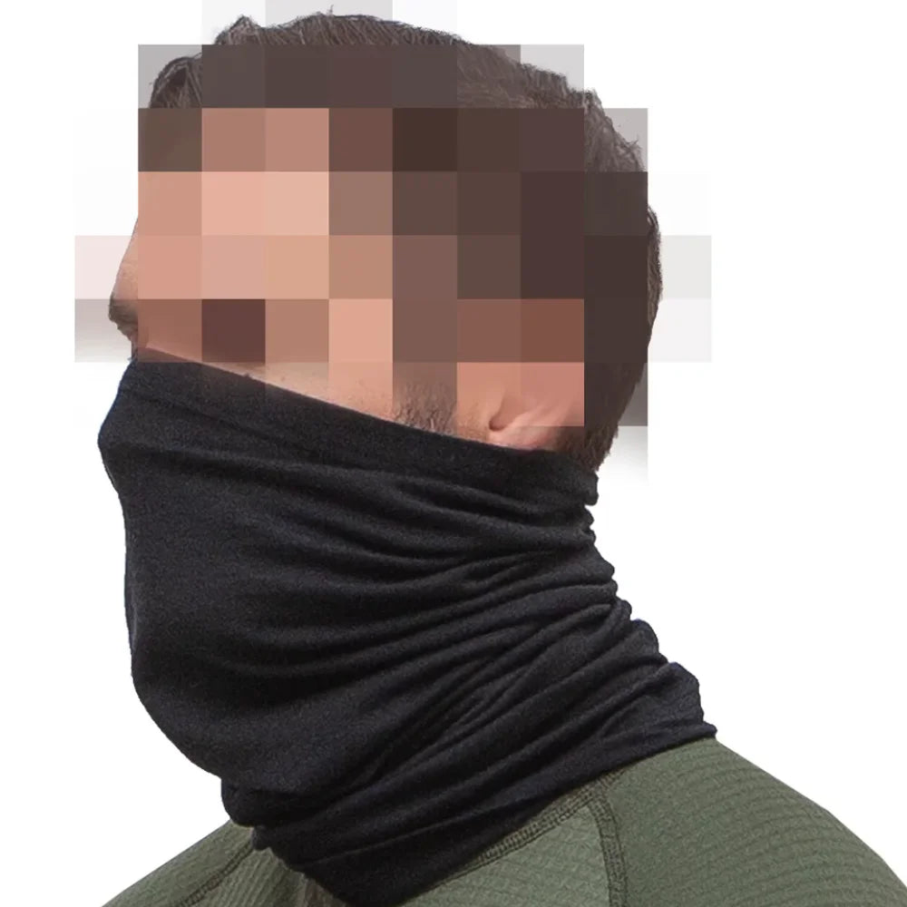 Sejas maska/ daudzfunkcionāla šalle (tunelis) THERMO SHIELD Merino Black — Suited Systems