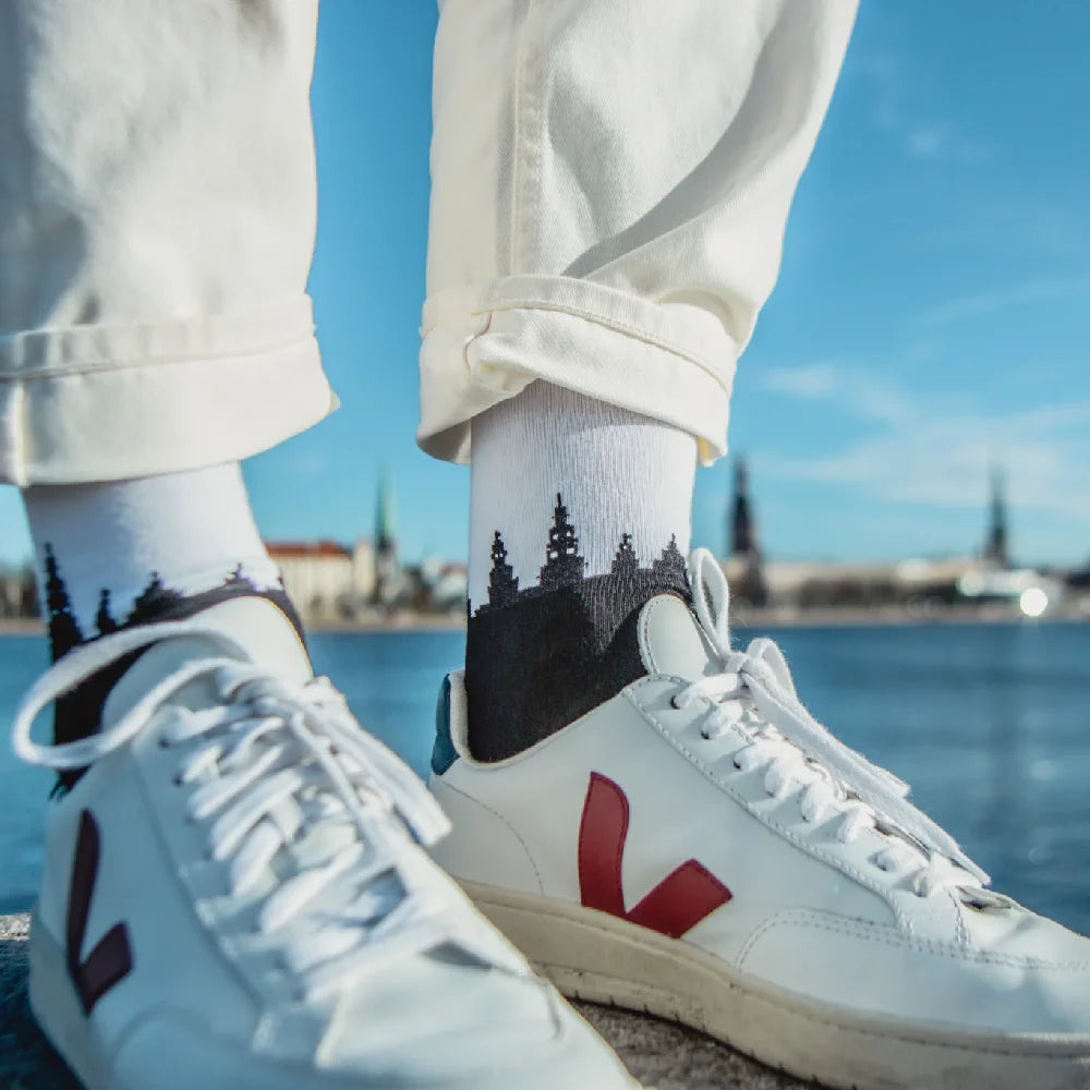 Zeķes KARMASOCK Rīgas Zeķe Melna