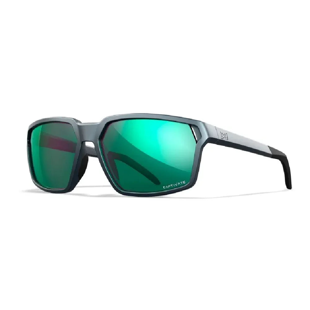 Brilles WileyX SIERRA Captivate Polarized Green Mirror Matte Graphite Frame