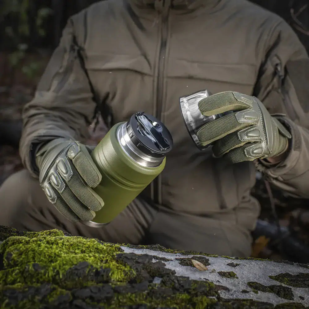 Termoss ēdienam – M-Tac 750ml ar karoti, Olive