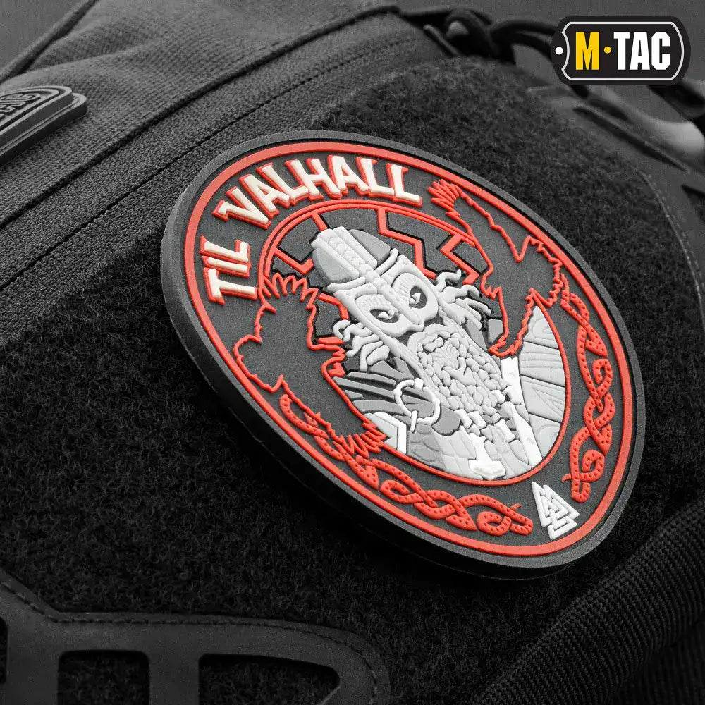 Uzšuve - M-Tac patch Til Valhall PVC RED/Black