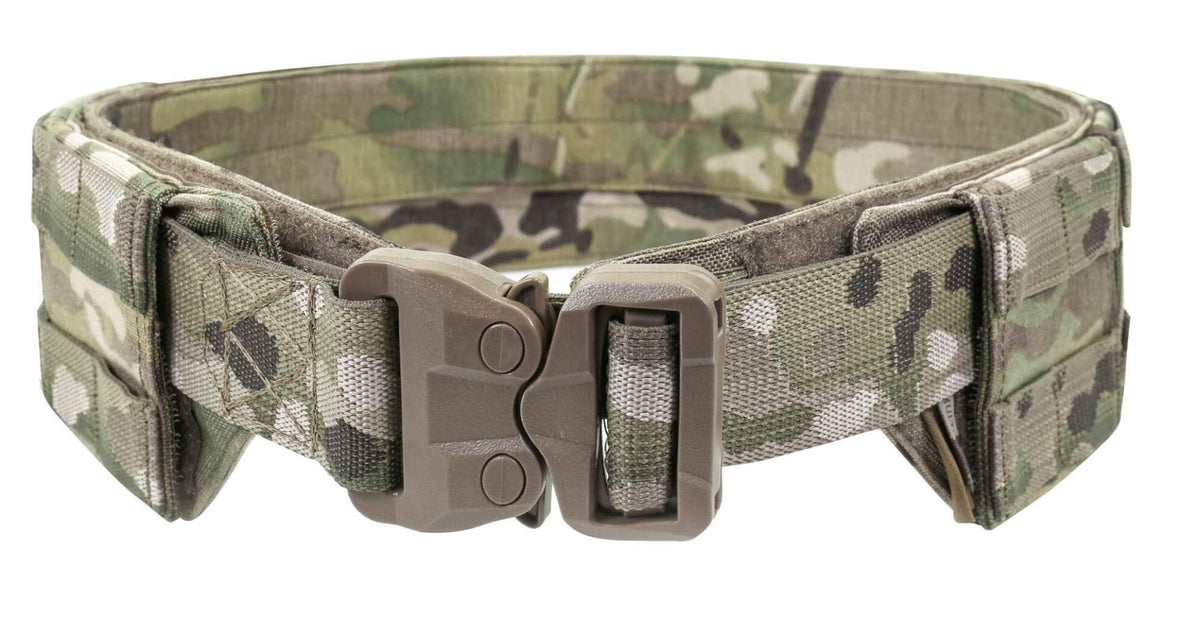 Uzkabes Josta WAS Low Profile MOLLE Belt Multicam L With Plastic Cobra Webbing Belt
