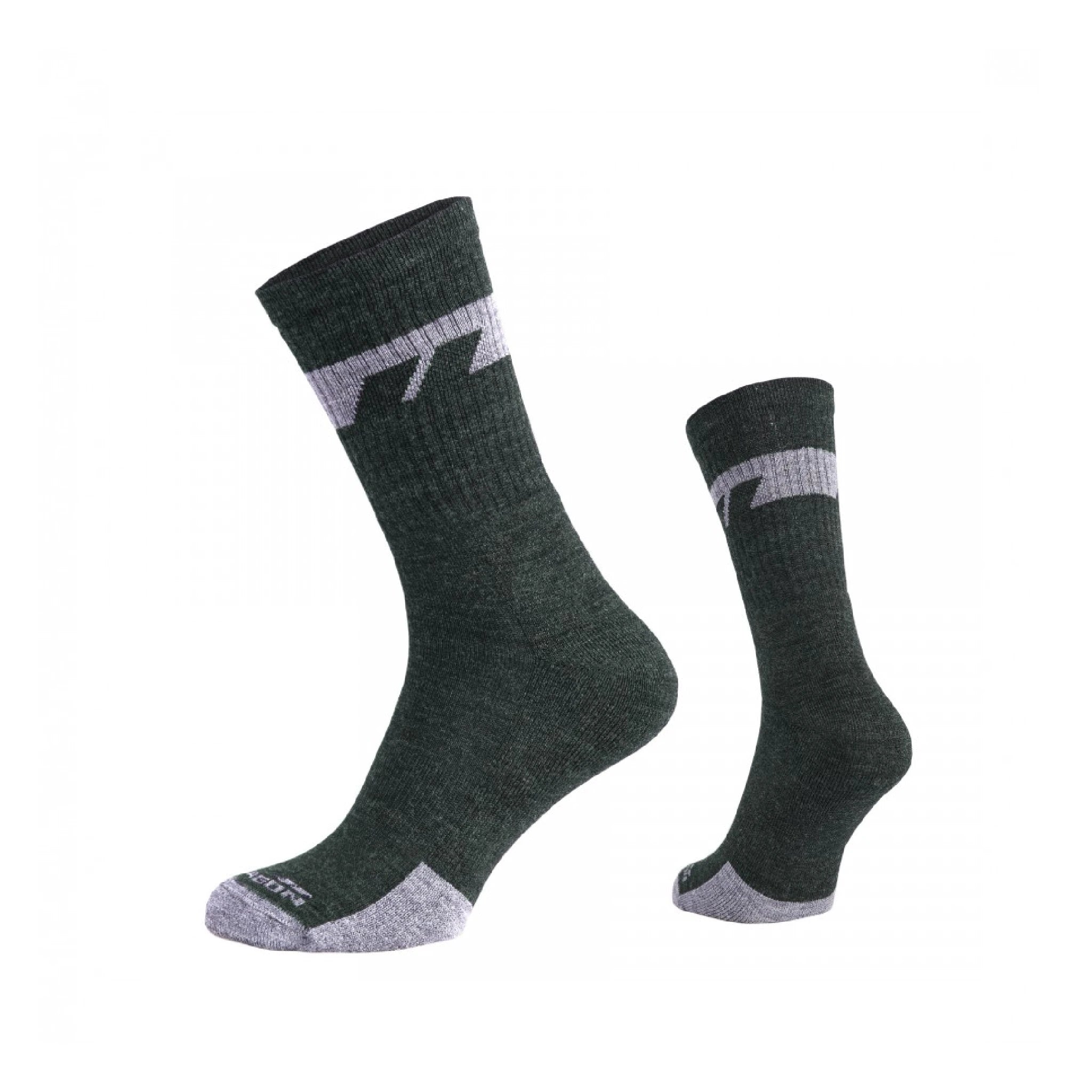 Pentagon Alpine Merino vidēji biezas zeķes – olīvzaļas